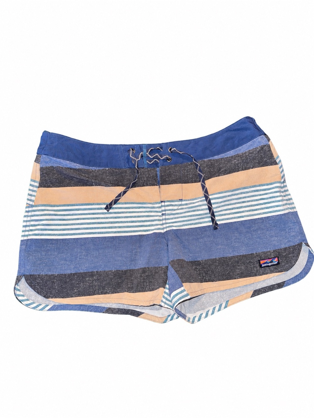 Patagonia Wavefarer Boardshorts Womens 10 5” Striped NetPlus beach resort